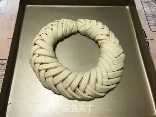 圣诞花环面包的做法步骤:17