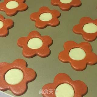 太阳花芝士饼干的做法步骤:12