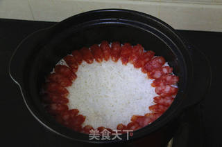 #快手懒人餐#广式腊肠煲仔饭的做法步骤:5