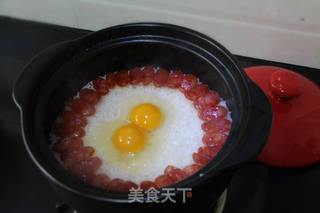 #快手懒人餐#广式腊肠煲仔饭的做法步骤:6