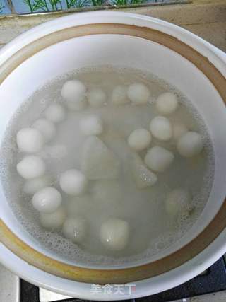 蛋花米酒汤圆的做法步骤:7