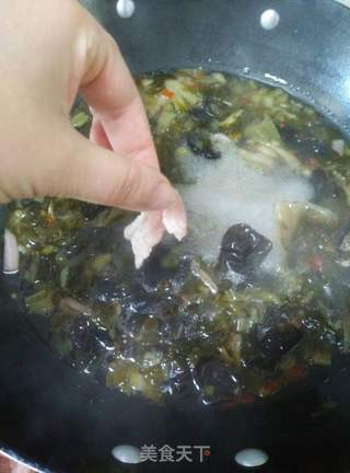 泡菜滑肉片的做法步骤:6