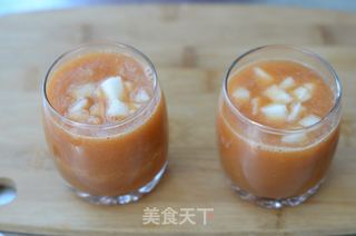 香梨苹果胡萝卜汁的做法步骤:6