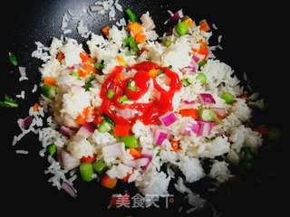 芒果焗米饭的做法步骤:9