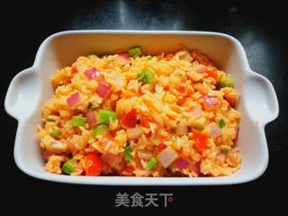 芒果焗米饭的做法步骤:12