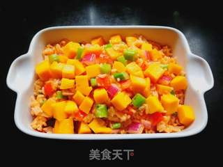 芒果焗米饭的做法步骤:13
