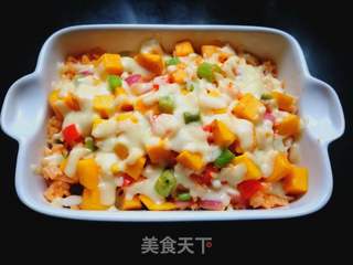 芒果焗米饭的做法步骤:15