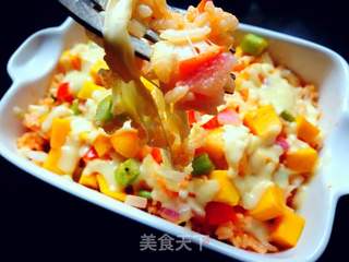芒果焗米饭的做法步骤:17