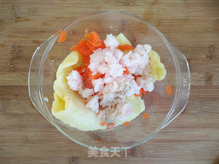 磷虾土豆丸子的做法步骤:4