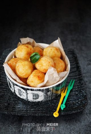 磷虾土豆丸子的做法步骤:8