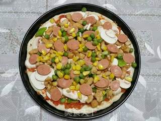 鸡肉田园披萨的做法步骤:11