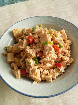 小葱拌豆腐的做法步骤:4