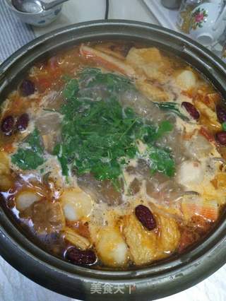 鸭腿肥牛火锅的做法步骤:5