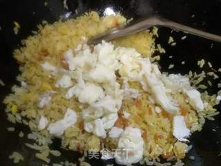 黄金瑶柱芙蓉炒饭的做法步骤:13