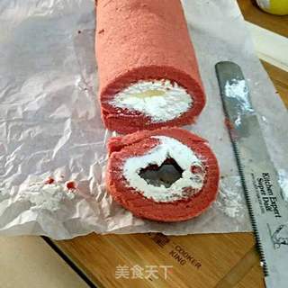 红丝绒蛋糕卷的做法步骤:13