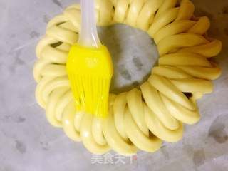 圣诞花环面包的做法步骤:7