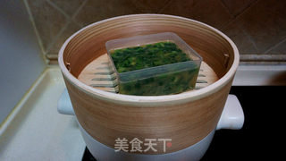 菠菜鸡蛋糕的做法步骤:8