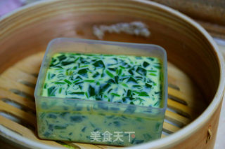 菠菜鸡蛋糕的做法步骤:9