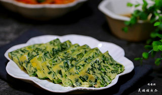 菠菜鸡蛋糕的做法步骤:12