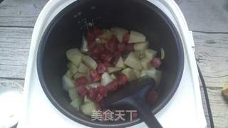 土豆腊肠焖饭的做法步骤:5