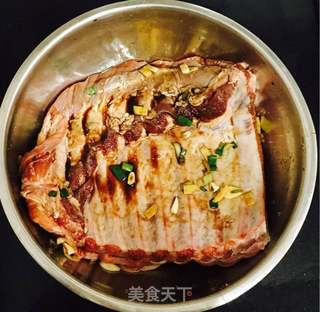 烤箱美食之烤排骨的做法步骤:3