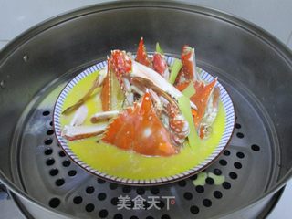 梭子蟹炖蛋的做法步骤:6