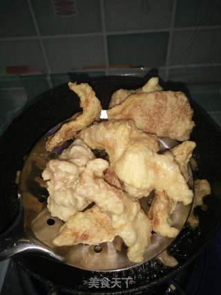 锅包肉的做法步骤:7