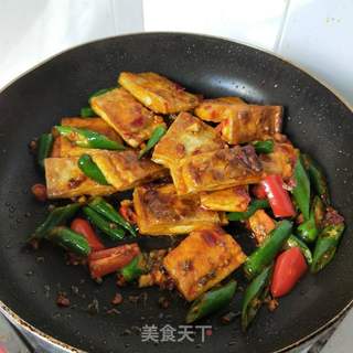 回锅豆腐的做法步骤:11