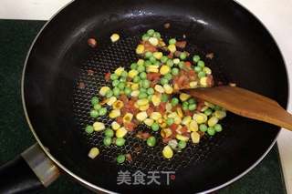 磷虾三鲜炒饭的做法步骤：5