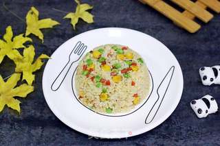 磷虾三鲜炒饭的做法步骤:14