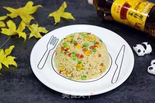 磷虾三鲜炒饭的做法步骤:15