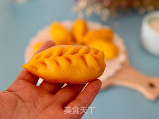 柳叶南瓜豆沙包的做法步骤:13