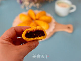 柳叶南瓜豆沙包的做法步骤:14