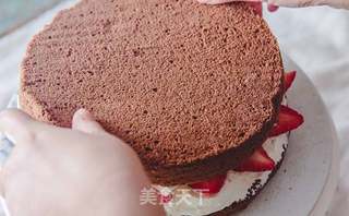 草莓可可裸蛋糕的做法步骤:24