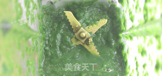 菠菜戚风蛋糕的做法步骤:4