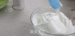 菠菜戚风蛋糕的做法步骤:14