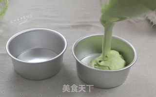菠菜戚风蛋糕的做法步骤:18