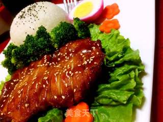 照烧鸡腿饭的做法步骤:8
