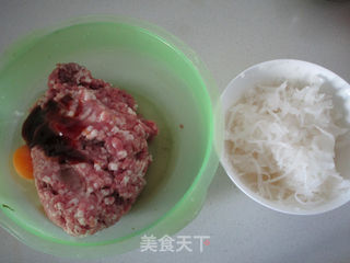 萝卜丝猪肉馅饼的做法步骤:4