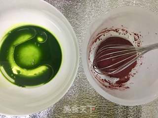 #圣诞#缤纷戚风蛋糕的做法步骤:2