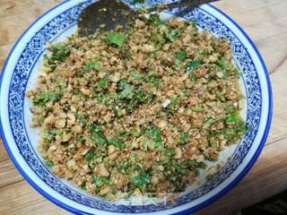 白菜果仁饺子的做法步骤:2