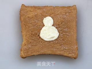 小雪人吐司的做法步骤:4