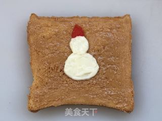 小雪人吐司的做法步骤:5