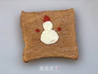 小雪人吐司的做法步骤:6