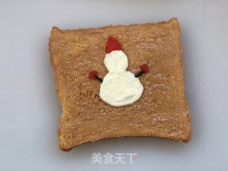 小雪人吐司的做法步骤:8