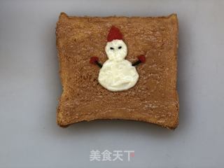 小雪人吐司的做法步骤:9