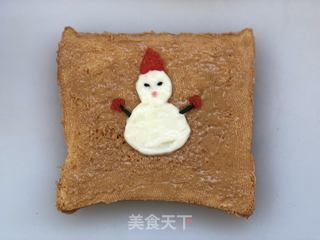 小雪人吐司的做法步骤:10