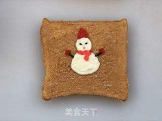 小雪人吐司的做法步骤:11
