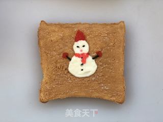 小雪人吐司的做法步骤:12