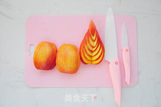 苹果橙子水果拼盘的做法步骤:6